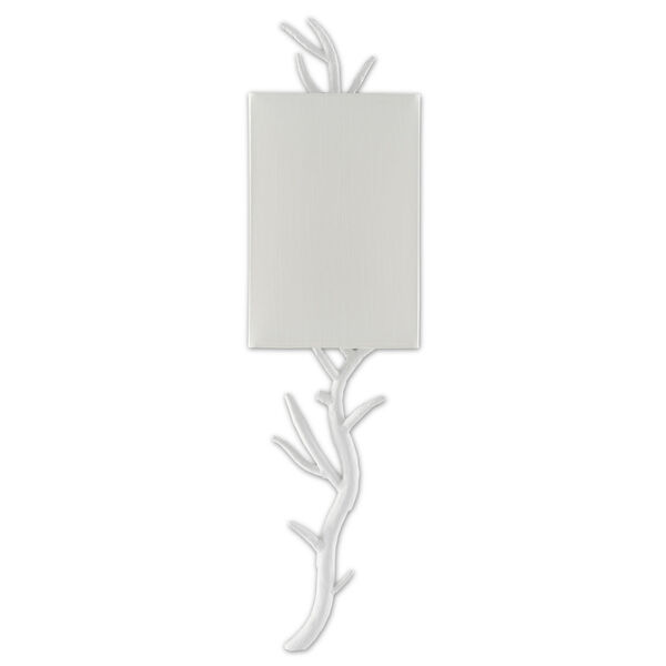 Baneberry Gesso White One-Light Wall Sconce, Left, image 2