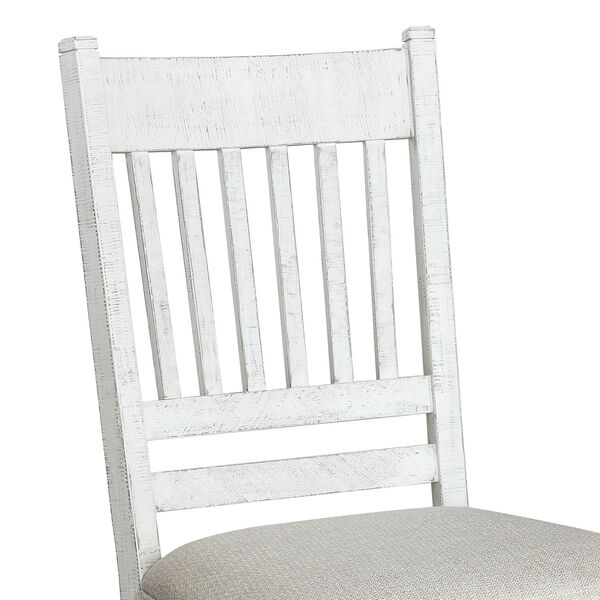 Valley Ridge Distressed White Dining Side Chair, image 5