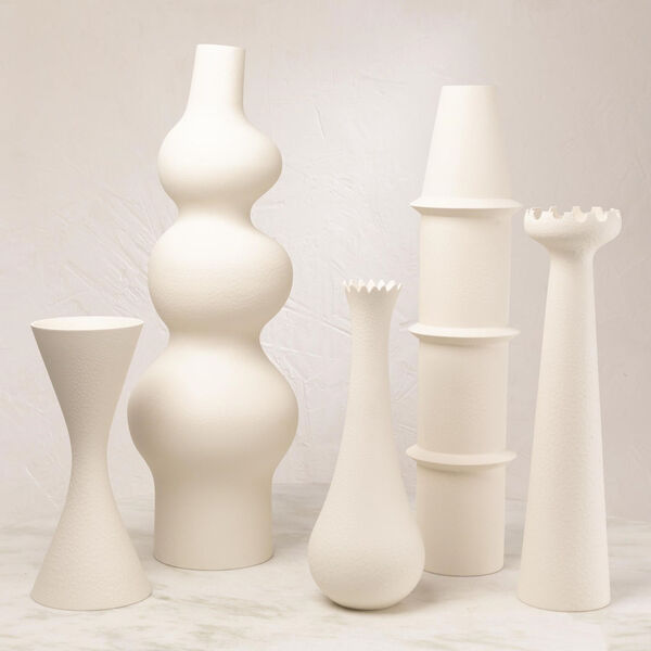 Studio A Home Matte White Deoune Vase, image 2