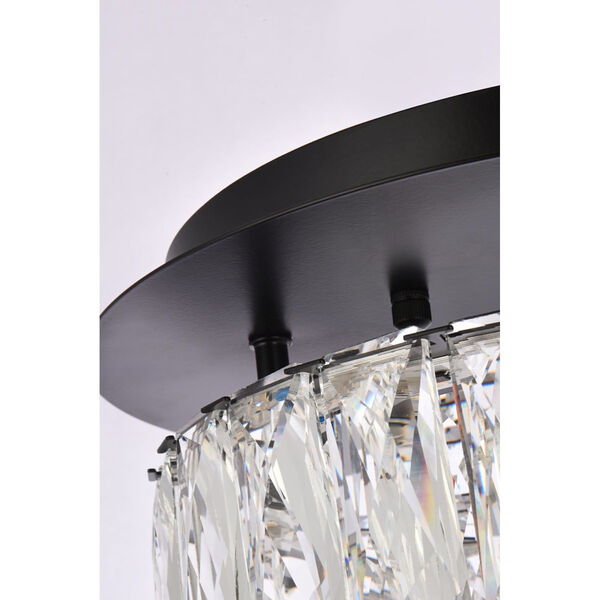 Monroe Black 12-Inch Integrated LED Flush Mount, image 6