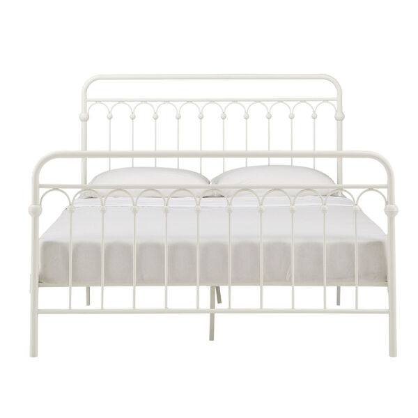 Isobel White Queen Metal Arches Platform Bed, image 2