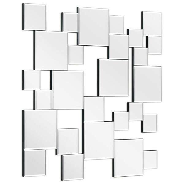 Elegant Cluster Clear 32 x 32-Inch Square Wall Mirror, image 2