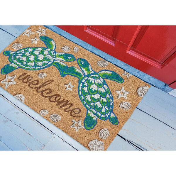 Natura Natural Seaturtle Welcome Outdoor Mat, image 3