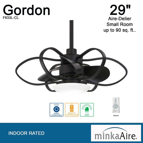 Gordon Coal 29-Inch LED Ceiling Fan, image 6