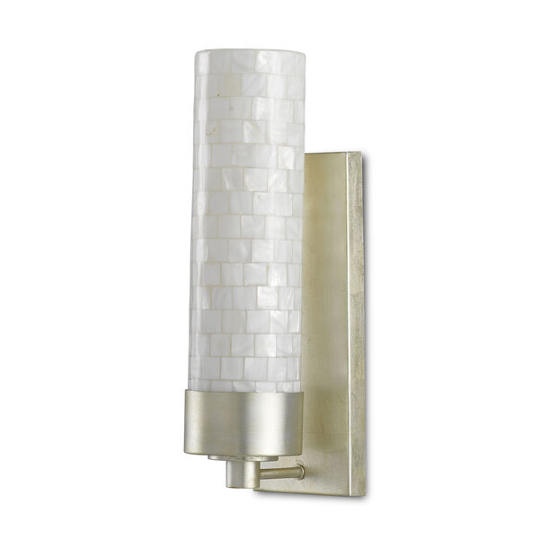 Abadan Pearl and Silver One-Light Wall Sconce, image 4
