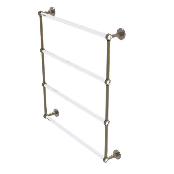 Clearview 4 Tier 30-Inch Ladder Towel Bar with Groovy Accent, image 1