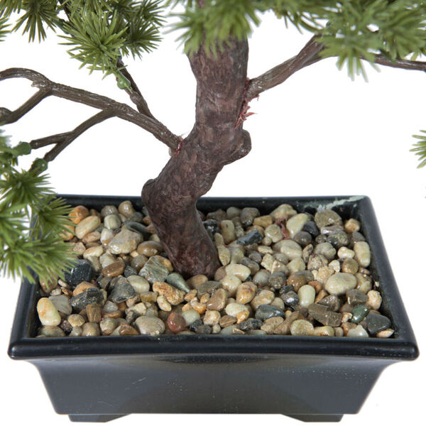Faux Green Potted Pine Bonsai Tree, image 4