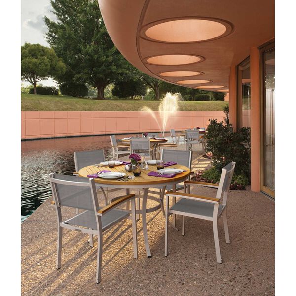 Travira Natural 48-Inch Round Outdoor Dining Table, image 3