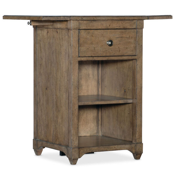 Montebello Carob Brown Nightstand Accent Table, image 3