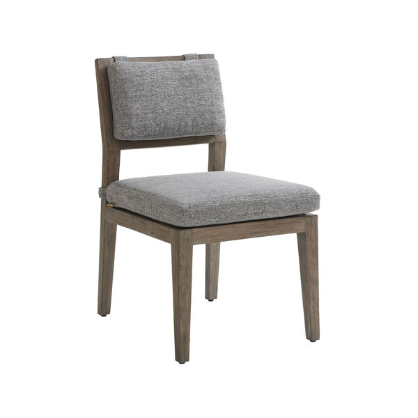 La Jolla Taupe, Gray and Patina upholstered Side Dining Chair, image 1
