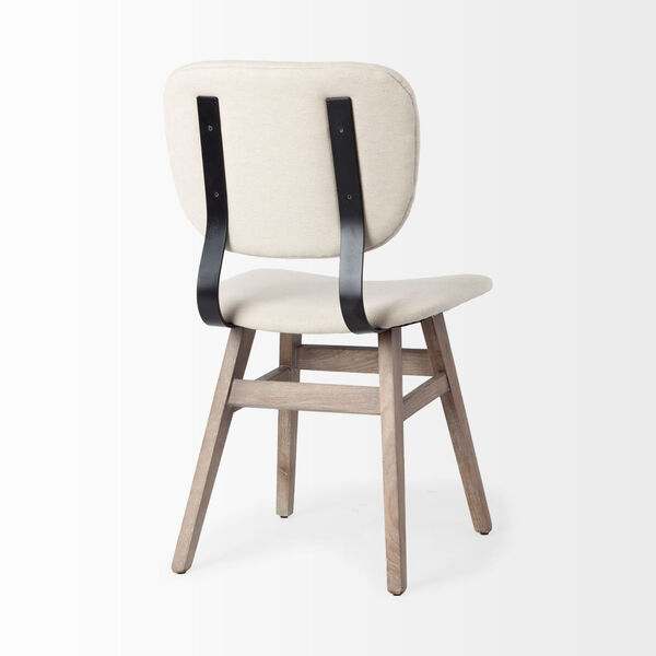 Haden I Cream and Brown Solid Wood Side Chair, image 5