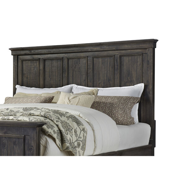 Calistoga King Panel Bed in Weathered Charcoal, image 5
