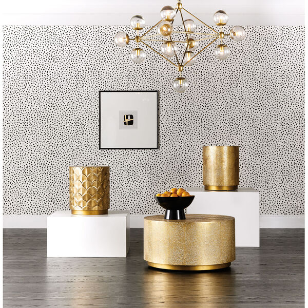 Melange Gold Gail Round Accent Table, image 3