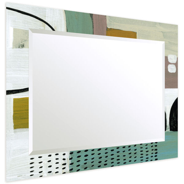 Introductions Multicolor 40 x 30-Inch Rectangular Beveled Wall Mirror, image 4