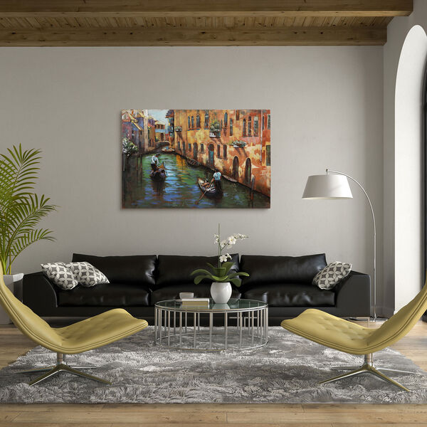Venice Mixed Media Iron Hand Painted Dimensional Wall Art, image 1