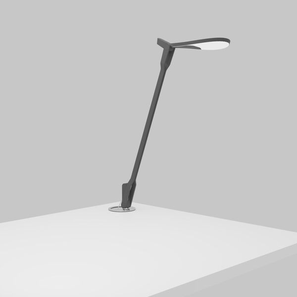 Splitty Matte Grey LED Desk Lamp with Grommet Mount, image 2