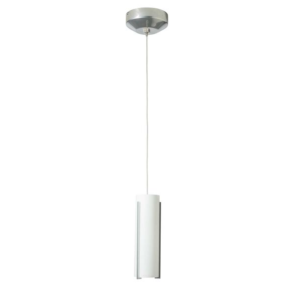 Exos Sterling One-Light Mini Pendant with Clear Glass, image 2