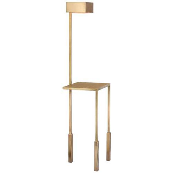 Nimes Burnished Brass LED Tray Table Floor Lamp by Kelly Wearstler, image 1