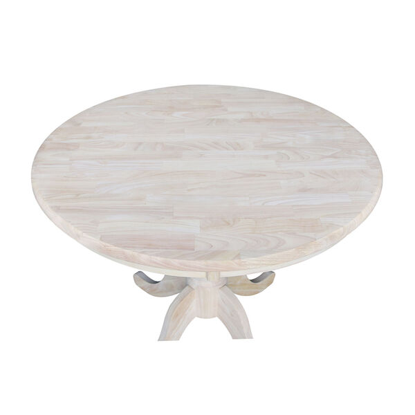 Unfinished 36-Inch Round Pedestal Dining Table, image 5
