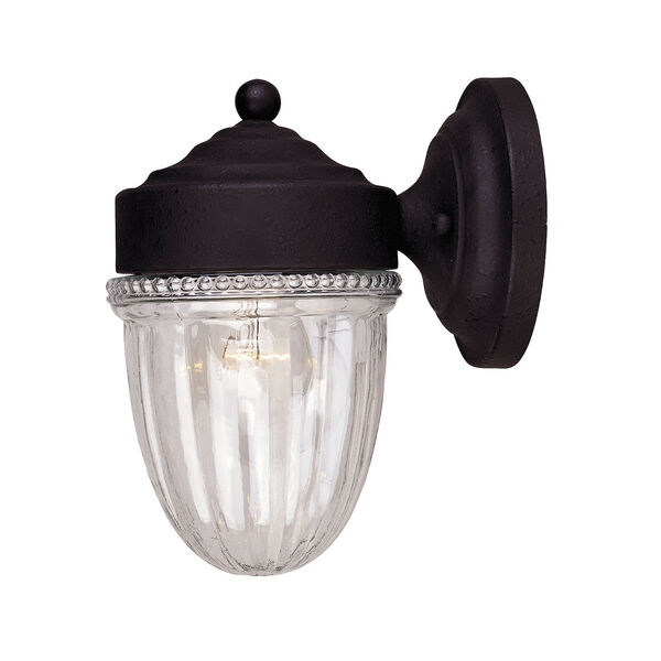 Belmont Textured Black One-Light Outdoor Wall Sconce, image 1