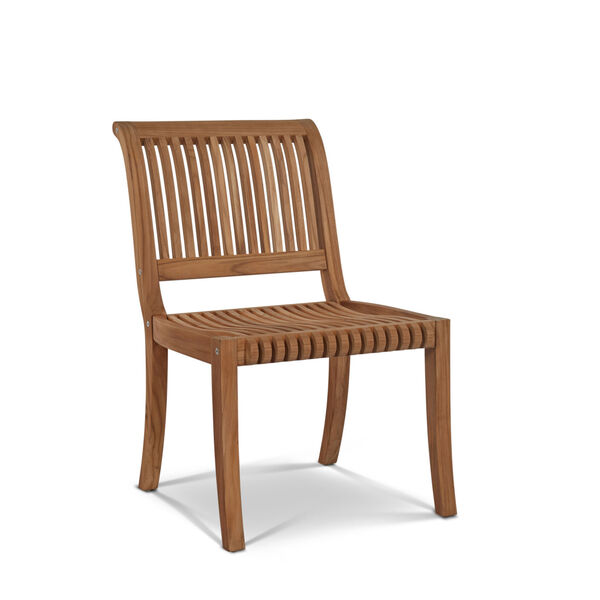 Palm Nature Sand Teak Teak Outdoor Side Chair, image 1
