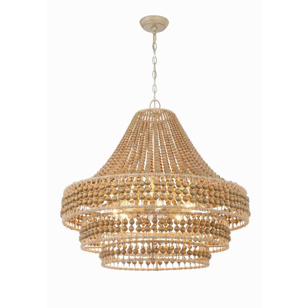 Silas Burnished Silver Eight-Light Chandelier, image 4