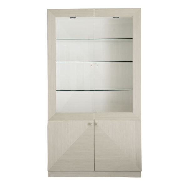 Axiom Linear Gray and Linear White 48-Inch Display Cabinet, image 4