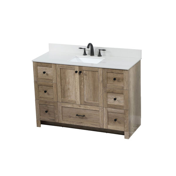 Soma Natural Oak 48-Inch Single Bathroom Vanity, image 1