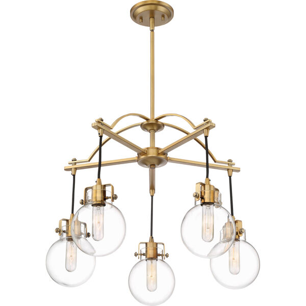 Sidwell Weathered Brass Five-Light Chandelier, image 4