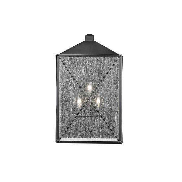 Caswell Powder Coated Black Outdoor Wall Sconce, image 1