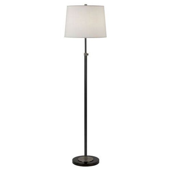 Axel Bronze One-Light Floor Lamp with Fontane Fabric Shade, image 1