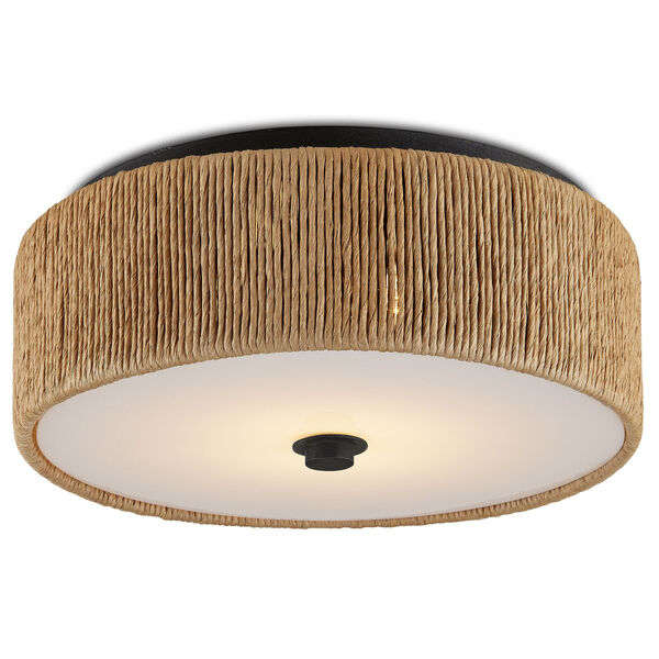 Brownell Blacksmith and Natural One-Light Integrated LED Flush Mount, image 3