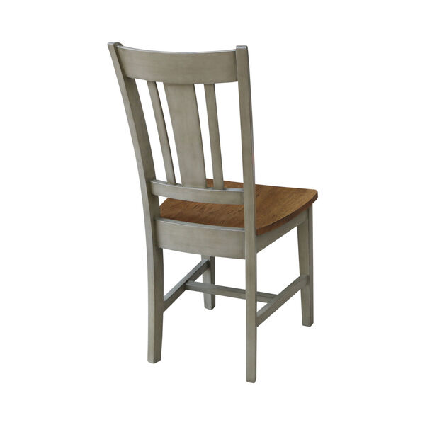 San Remo Hickory and Stone Splatback Chair, image 2