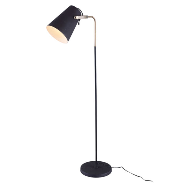 Sawyer Dark Gray One-Light Floor Lamp, image 1