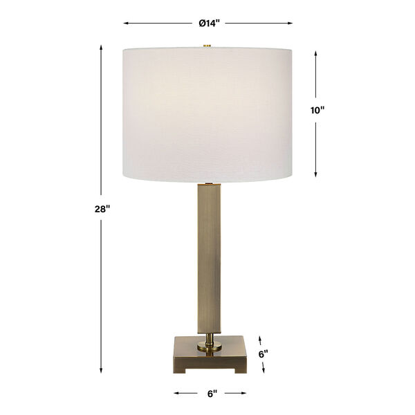 Duomo Antique Brass One-Light Table Lamp, image 3