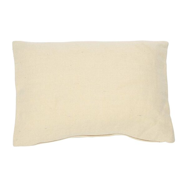 Cream Cotton and Jute Lumbar 24 x 16-Inch Pillow, image 3