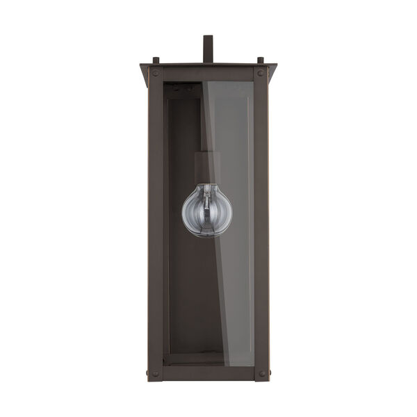 Hunt Oiled Bronze Eight-Inch One-Light Outdoor Wall Lantern, image 1