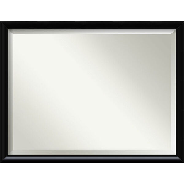 Steinway Black Scoop 33 x 43 In. Wall Mirror, image 1