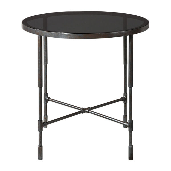 Vande Aged Steel Accent Table, image 1