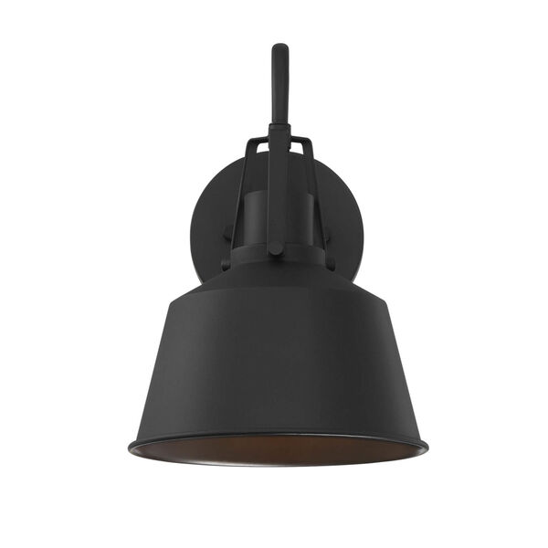 Lex Matte Black Eight-Inch One-Light Outdoor Wall Sconce, image 4