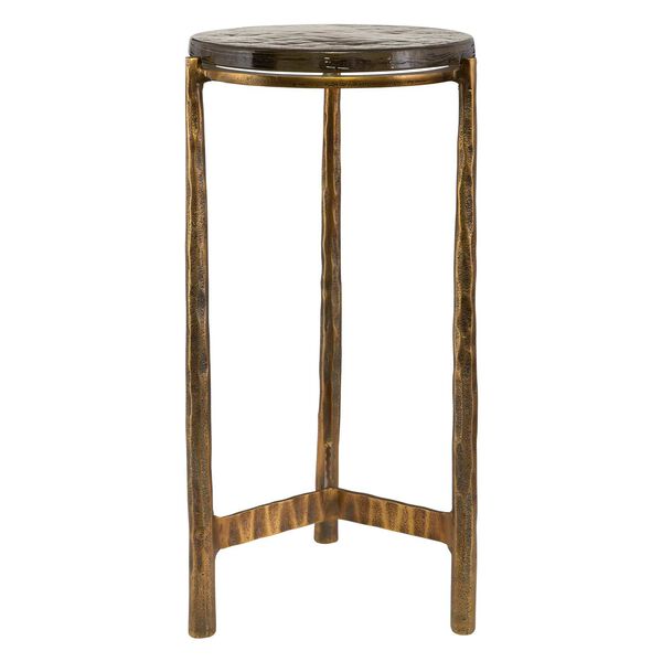 Eternity Antique Brass End Table, image 1