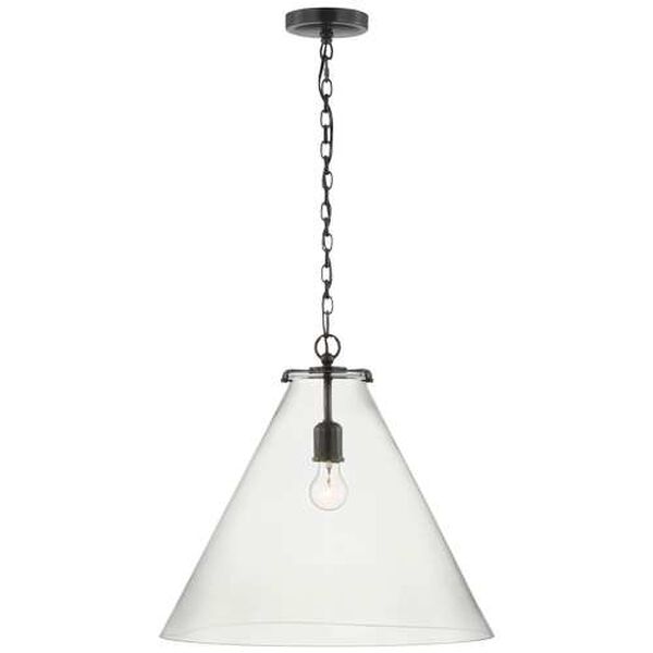 Katie One-Light Large Conical Pendant by Thomas O'Brien, image 1