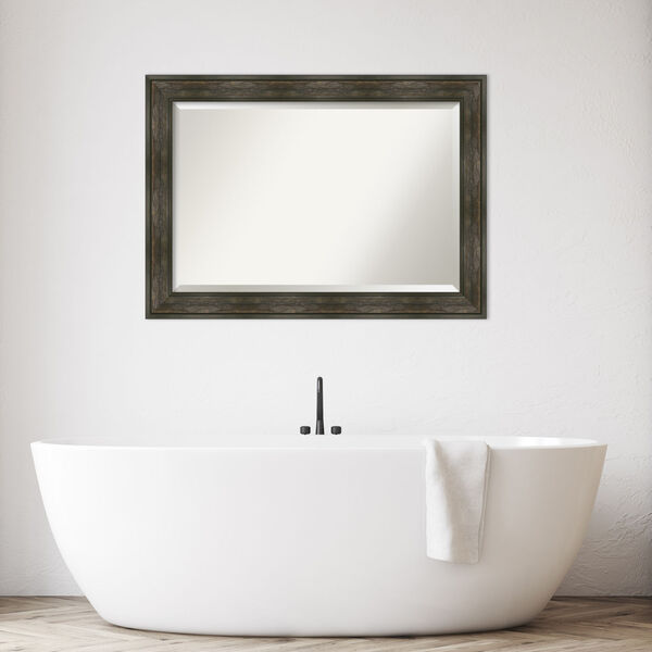 Rail Brown 42W X 30H-Inch Bathroom Vanity Wall Mirror, image 3