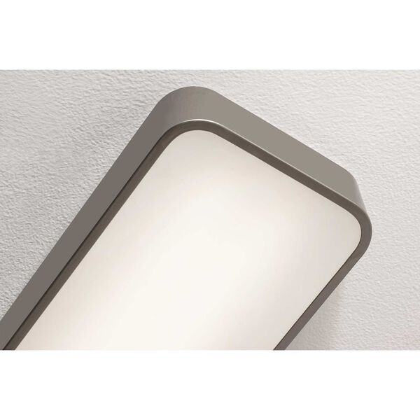 Bailey Satin Nickel Two-Light Integrated LED Linear Flush Mount, image 3