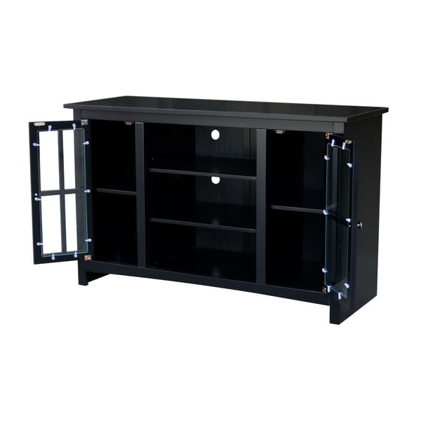 Black 48-Inch TV Stand with Two Door, image 4