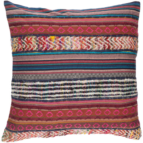 Marrakech Pink and Brown 20-Inch Pillow Cover, image 1