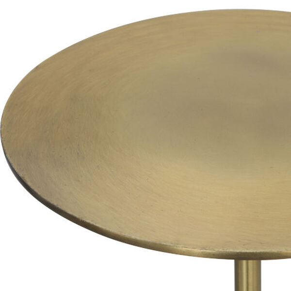 Gimlet Brushed Brass and Black Drink Table, image 6
