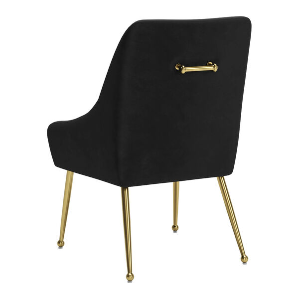 Madelaine Black and Gold Dining Chair, image 6