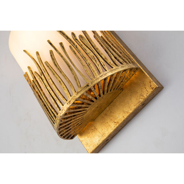 Sawgrass Gold Leaf with Antique One-Light Wall Sconce, image 3