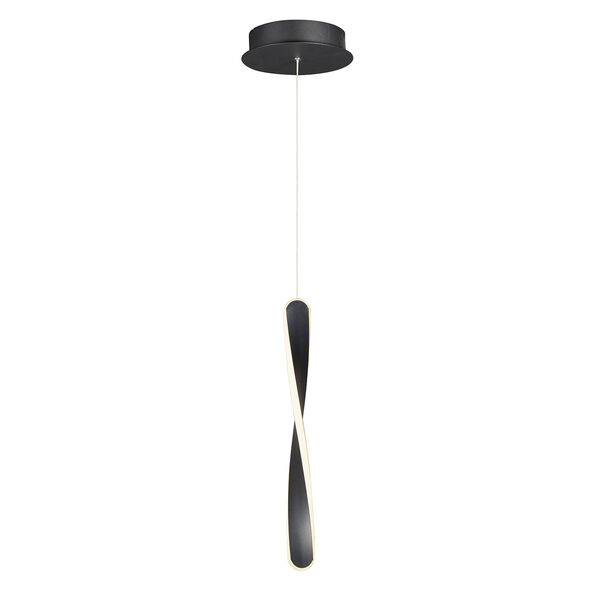 Pirouette Black LED Mini Pendant, image 1